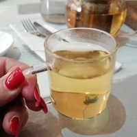 Peppermint tea at Puti Vegan Cafe in Glasgow