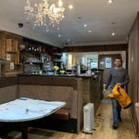 The restaurant at Puti Vegan Cafe in Glasgow