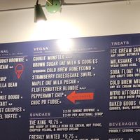 menu at Off Track in Charleston