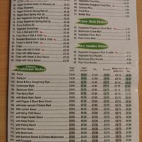 'Mr Vegan' menu, page 2 at Ginger - Woo in East London