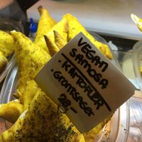 Vegan samosa at Sandwich 27 in Copenhagen