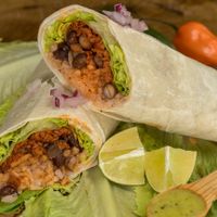 Burritos at VegCo Restaurante Vegano in Queretaro