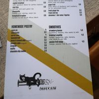 Menu at Alley Cat in Maastricht