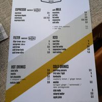 Menu at Alley Cat in Maastricht