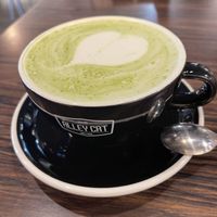 Matcha latte with oat milk   at Alley Cat in Maastricht