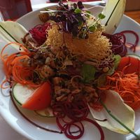 Salat at Burgterrasse in Klingenberg