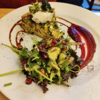Spring vegetable Frittata at Goji Vegetarian Cafe and Deli in York