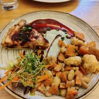 Cashew Cream Tart at Goji Vegetarian Cafe and Deli in York