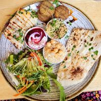 Eastern platter salad at Goji Vegetarian Cafe and Deli in York