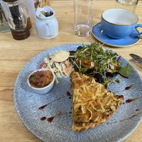 Vegan Homity pie  at Goji Vegetarian Cafe and Deli in York