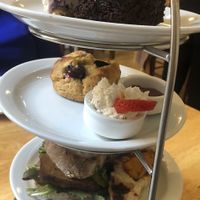 Vegan afternoon tea  at Goji Vegetarian Cafe and Deli in York