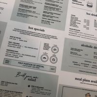 Menu at Supernatural in 