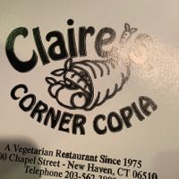 Our pizza box was so cute!  at Claire's Corner Copia in New Haven