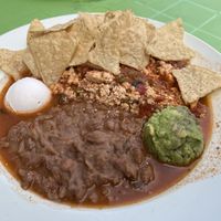Vegan huevos rancheros   at Claire's Corner Copia in New Haven