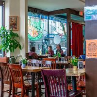 interior on a Sunday morning, the only time it's so empty at Claire's Corner Copia in New Haven