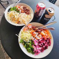 Dhal bowl og Buddha bowl at GRØD in Kongens Lyngby