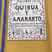   at Quinua y Amaranto in Bogota