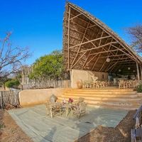 Beach from restaurant  at Diamond Beach Village in Lamu