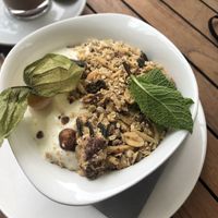 granola bowl yummm at Café Lichtenberg in Cologne