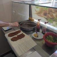Cigkofte in the making at Cigköfte Evi in Prizren
