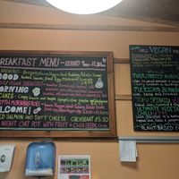 Full vegan menu at Glentress Peel Café in Peebles