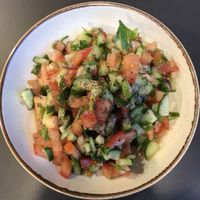 Arabiah salad at Khudari in Tel Aviv