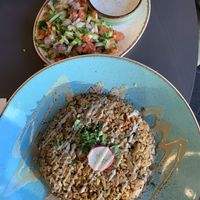 The best dish here!!!!! The ’malube’ at Khudari in Tel Aviv