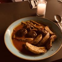 Vegan kebab at Khudari in Tel Aviv