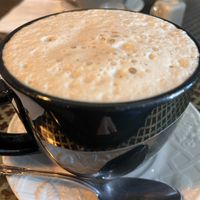 Frothy and delicious coffee  at Pulp in Asbury Park