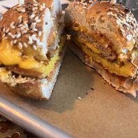 Breakfast sandwich on special   at Pulp in Asbury Park