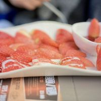  strawberries  at Arabesca in Sevilla