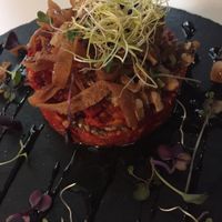 Red pepper with walnuts  at Arabesca in Sevilla