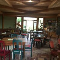 Inside cafe. at Wangeliner Garten Café in Buchberg