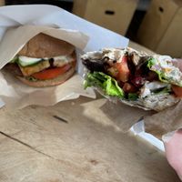 The Greek style wrap was amazing !  at Green 13 - Lvivska Square in Kyiv