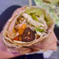 Falafel wrap at Green 13 - Lvivska Square in Kyiv