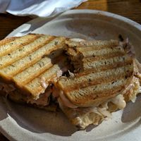 Delicious Vegan Reuben with tempeh at Edge of the Woods Natural Market in New Haven