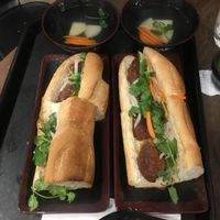 banh mi and soup at Anh-Mazing Bahn Mi in Clarksville