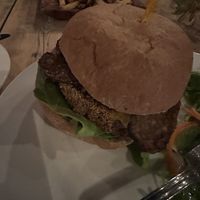Beyond Tempeh cheeseburger   at Russell's by Eat Healthy Kauai in Wailua
