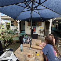 Outside dining   at Russell's by Eat Healthy Kauai in Wailua