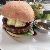 Burger  at Russell's by Eat Healthy Kauai in Wailua
