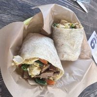 Breakfast burrito   at Russell's by Eat Healthy Kauai in Wailua