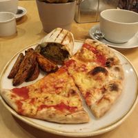 Vegan Margherita / Falafel and wedges at Substation in Macclesfield