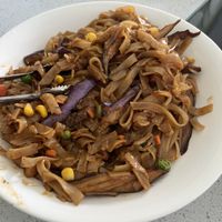 Eggplant with rice noodles   at King's Cafe in Toronto
