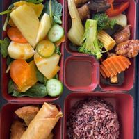 Chicken bento  at King's Cafe in Toronto