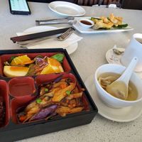 I had the eggplant bento box - and Holy smokes - with the store as well...you gotta go. Kensington Market is adorable!! at King's Cafe in Toronto