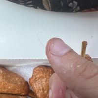 Pube in my food…….or beard hair or something but NOT MINE I have long brown curly hair  at King's Cafe in Toronto