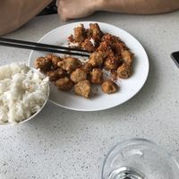 Fried but no sauce  at King's Cafe in Toronto