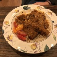 My wife and daughter both had a ‘Mum’s Curry’ which they found delicious and satisfying. at Serenity Bean in Moreton-in-marsh