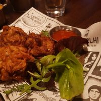 Onion bhaji at My Delhi Indian Street Food in Newcastle Upon Tyne