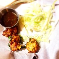 Onion bhaji  at My Delhi Indian Street Food in Newcastle Upon Tyne